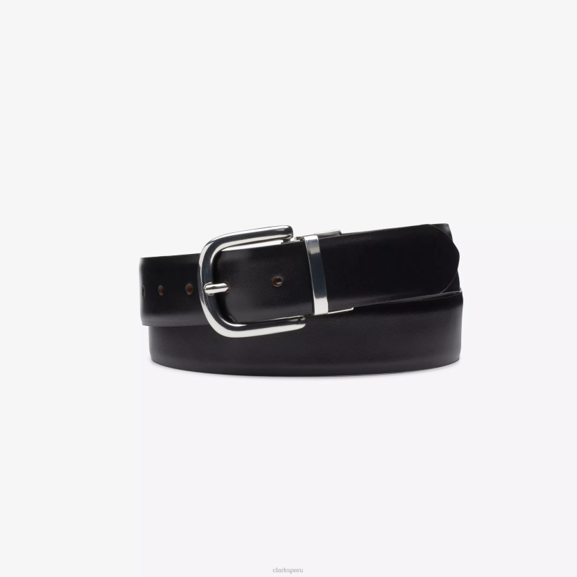 HZVP938 cinturón reversible cuero negro/marrón Clarks