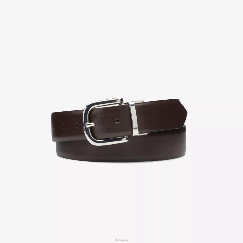 HZVP938 cinturón reversible cuero negro/marrón Clarks