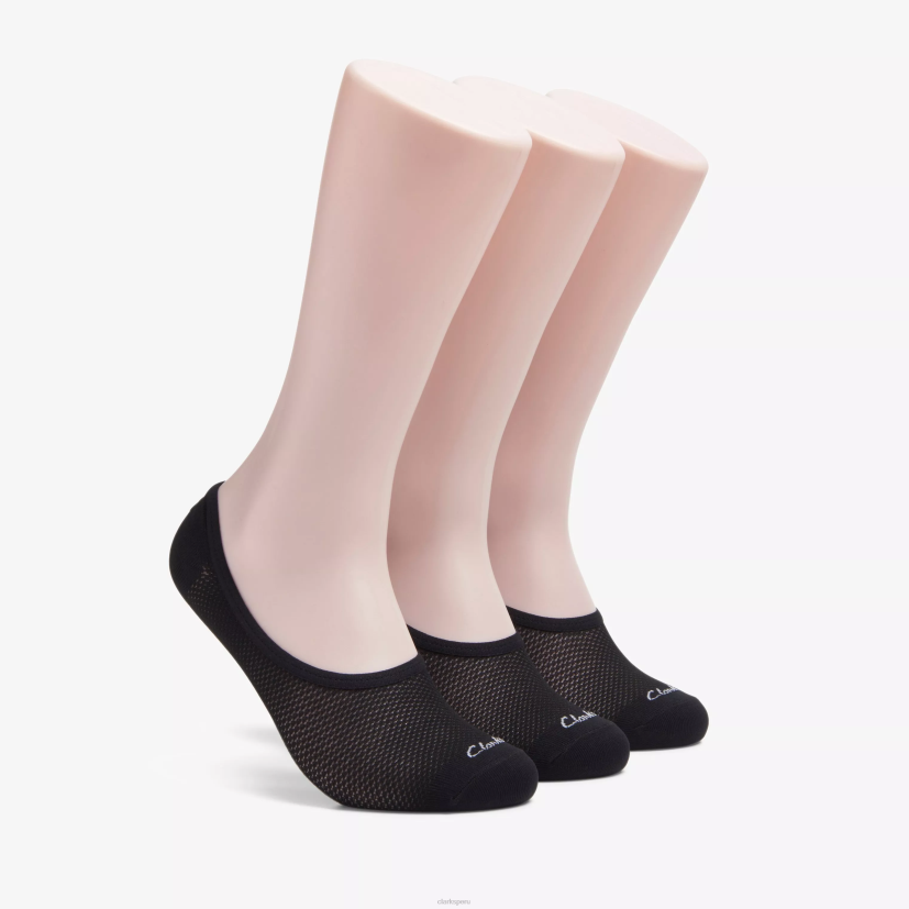 HZVP955 3 paquetes de revestimientos negro Clarks