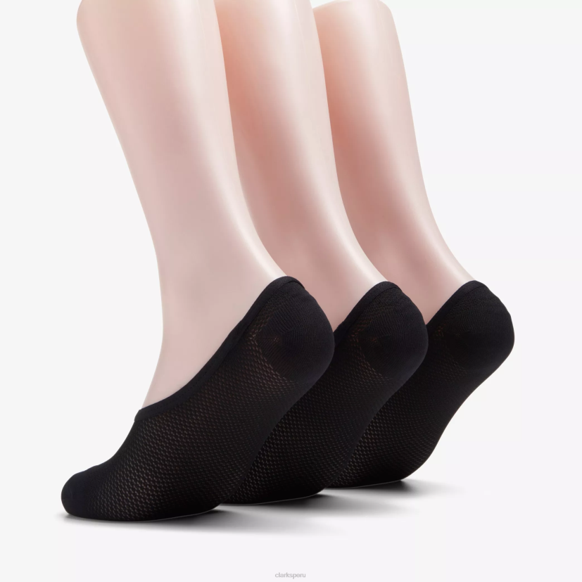 HZVP955 3 paquetes de revestimientos negro Clarks