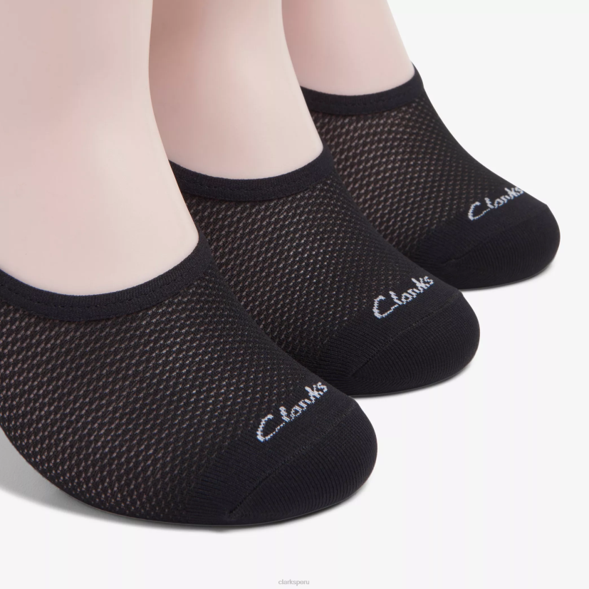 HZVP955 3 paquetes de revestimientos negro Clarks