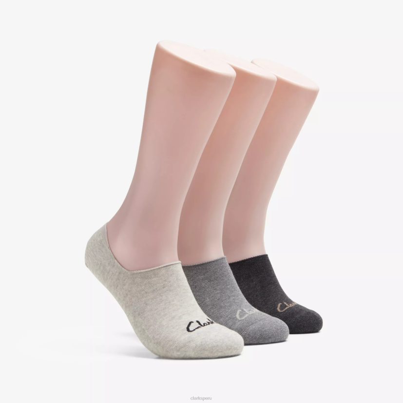 HZVP956 3 paquetes de revestimientos multicolor Clarks