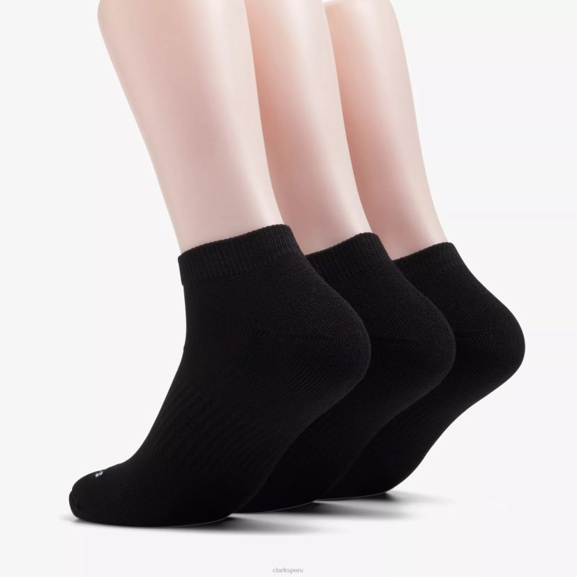 HZVP957 paquete de 3 atléticos negro Clarks