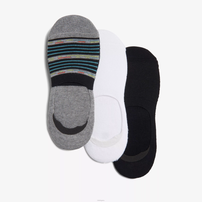 HZVP970 paquete de 3 no presentarse negro Clarks