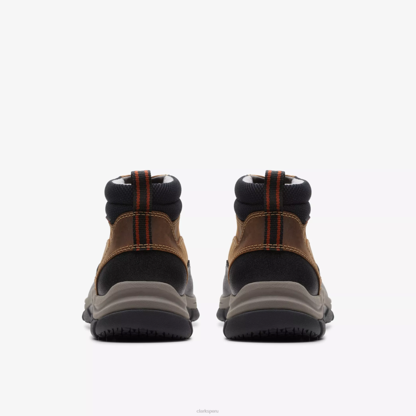 HZVP907 cremallera walpath cuero bronceado oscuro Clarks
