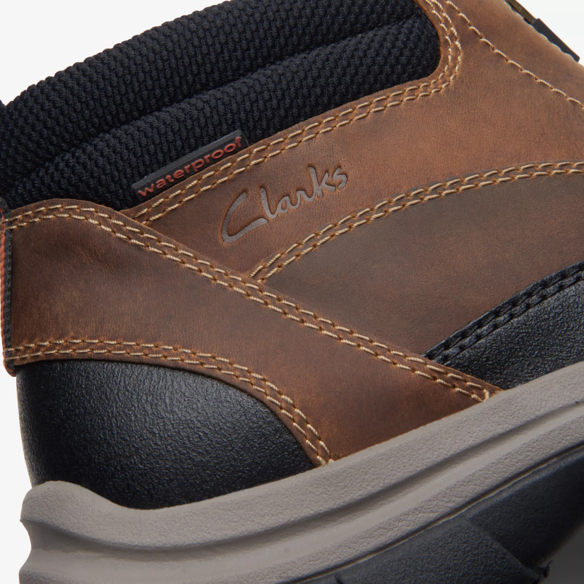 HZVP907 cremallera walpath cuero bronceado oscuro Clarks