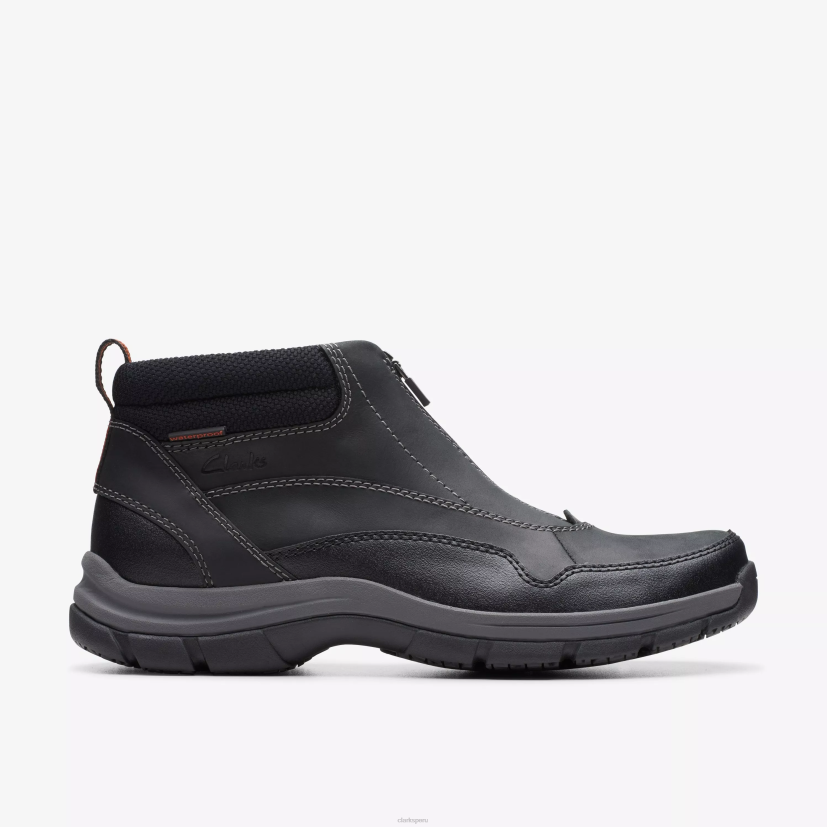 HZVP908 cremallera walpath cuero negro Clarks