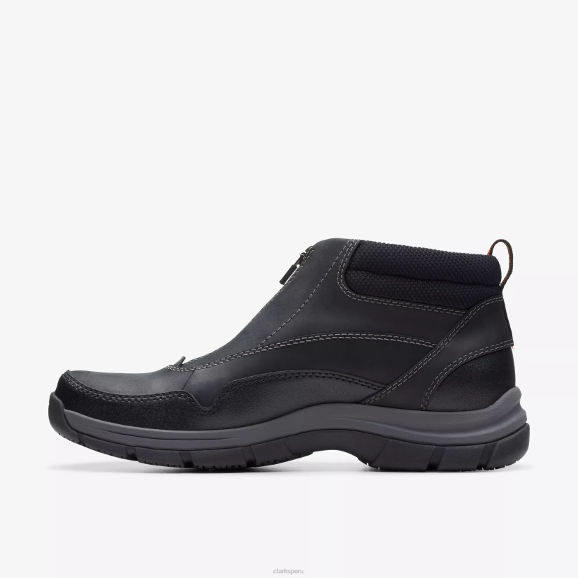 HZVP908 cremallera walpath cuero negro Clarks