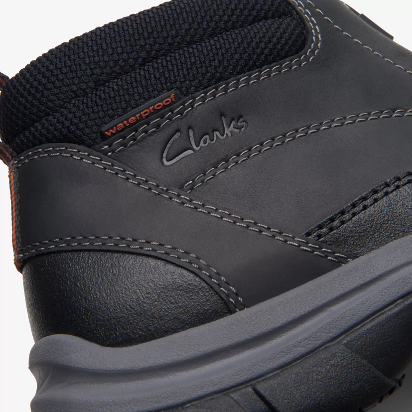 HZVP908 cremallera walpath cuero negro Clarks