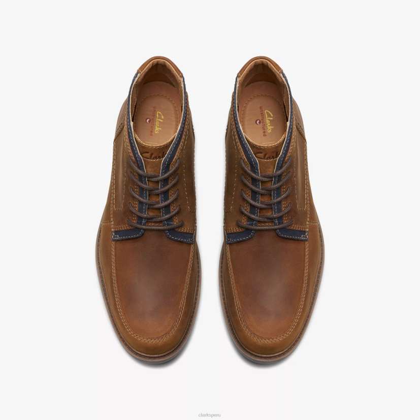HZVP913 un shire hola impermeable cuero marrón Clarks