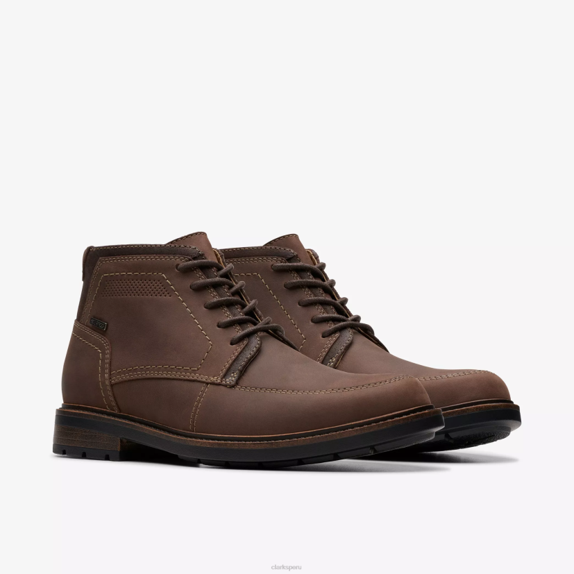 HZVP914 un shire hola impermeable cuero marrón oscuro Clarks