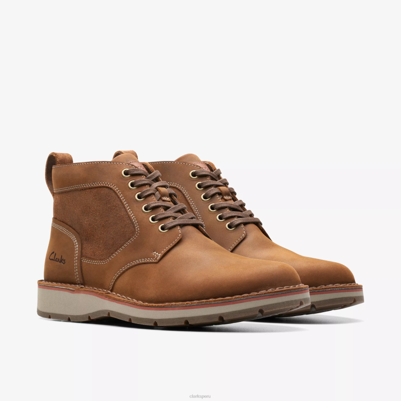 HZVP915 tapa de grava cuero marrón Clarks
