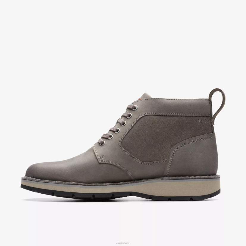 HZVP916 tapa de grava cuero gris oscuro Clarks