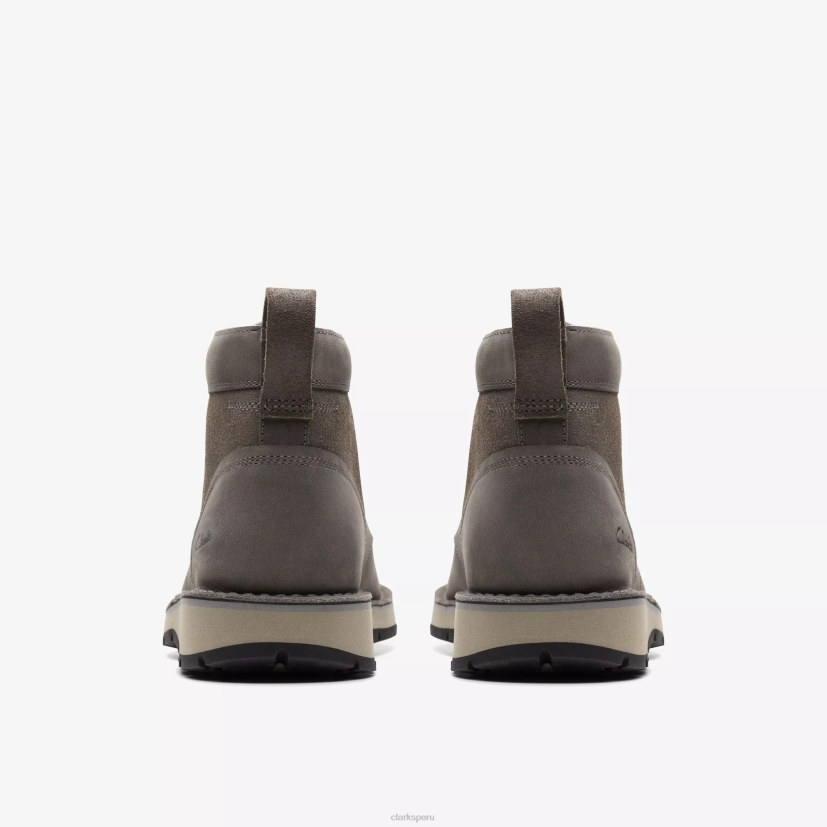 HZVP916 tapa de grava cuero gris oscuro Clarks