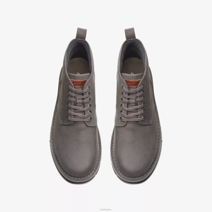 HZVP916 tapa de grava cuero gris oscuro Clarks