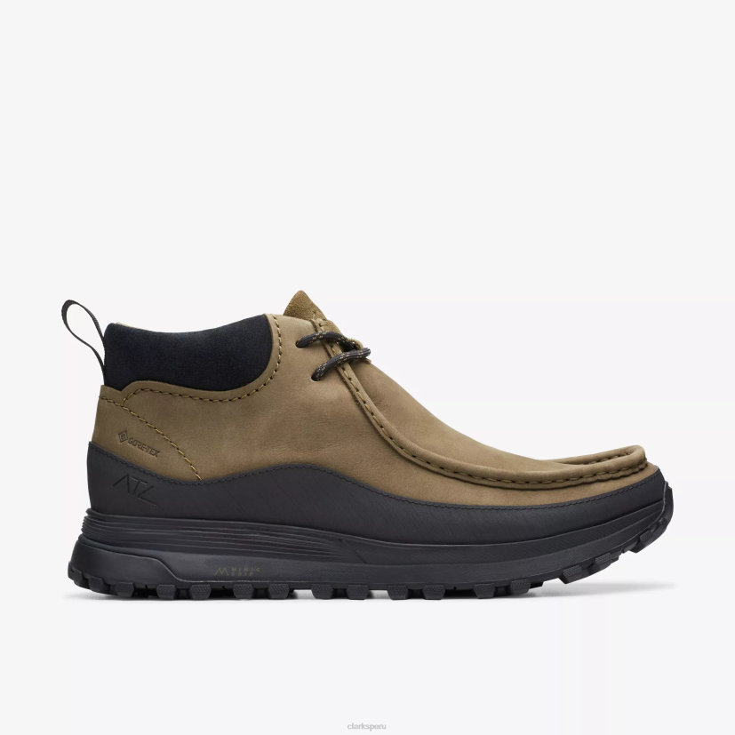 HZVP917 bota de pared atl trek gore-tex nubuck oliva oscuro Clarks