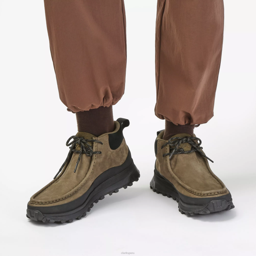 HZVP917 bota de pared atl trek gore-tex nubuck oliva oscuro Clarks
