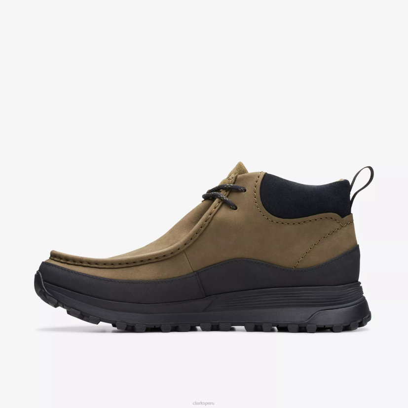 HZVP917 bota de pared atl trek gore-tex nubuck oliva oscuro Clarks