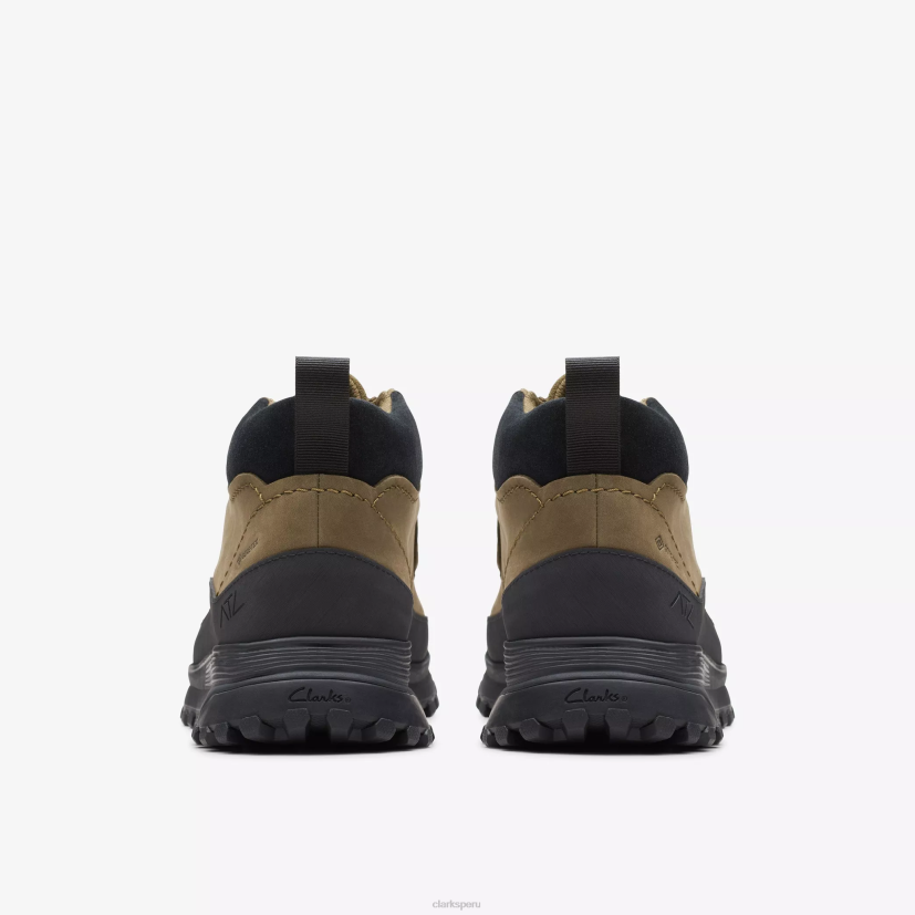 HZVP917 bota de pared atl trek gore-tex nubuck oliva oscuro Clarks