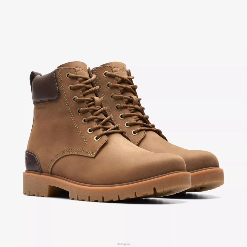 HZVP919 rossdale hola gore-tex cuero arena oscuro Clarks