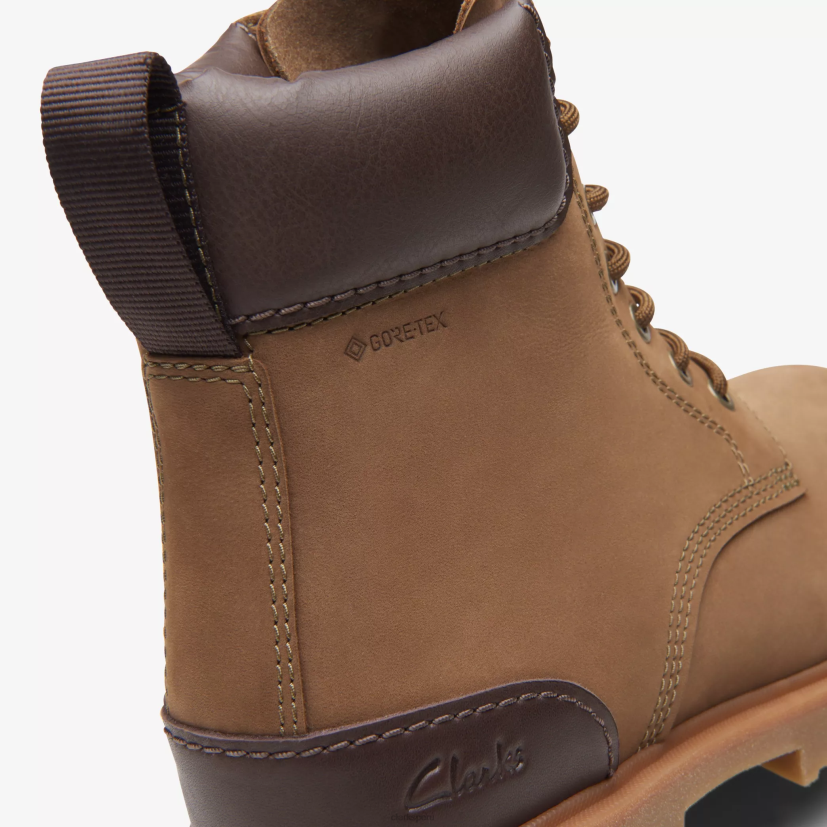 HZVP919 rossdale hola gore-tex cuero arena oscuro Clarks