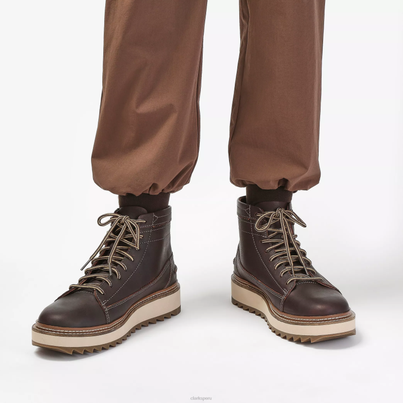HZVP922 hola clarkhill cuero marrón oscuro Clarks