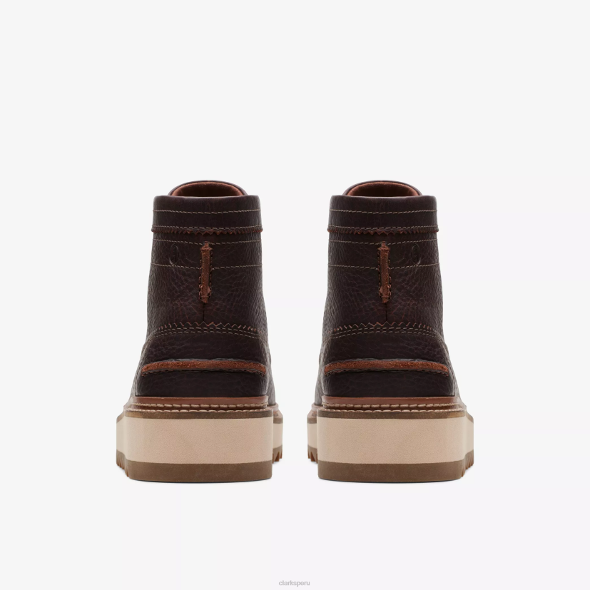 HZVP922 hola clarkhill cuero marrón oscuro Clarks