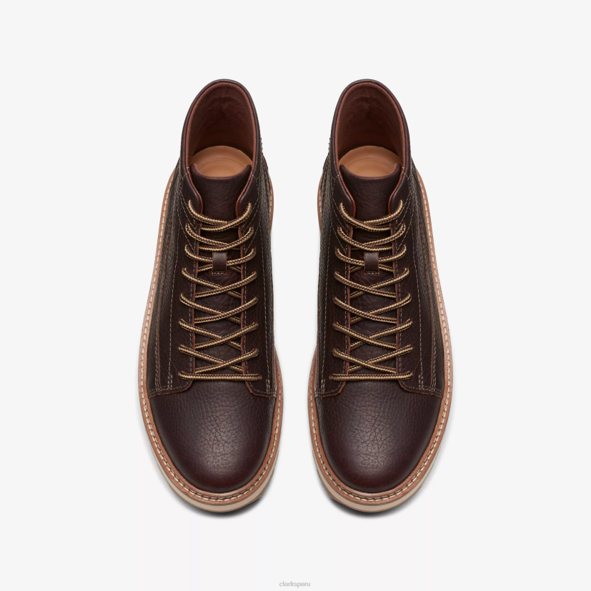 HZVP922 hola clarkhill cuero marrón oscuro Clarks