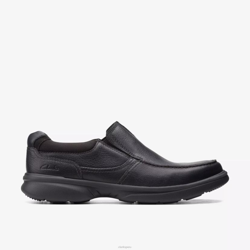 HZVP708 libre de bradley cuero negro caído Clarks