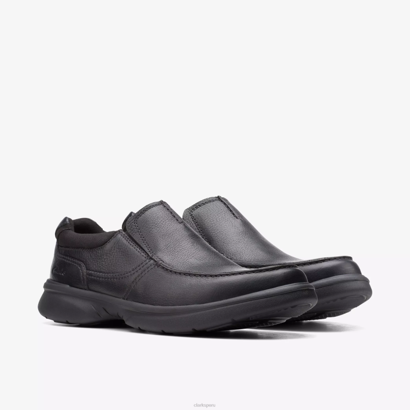 HZVP708 libre de bradley cuero negro caído Clarks