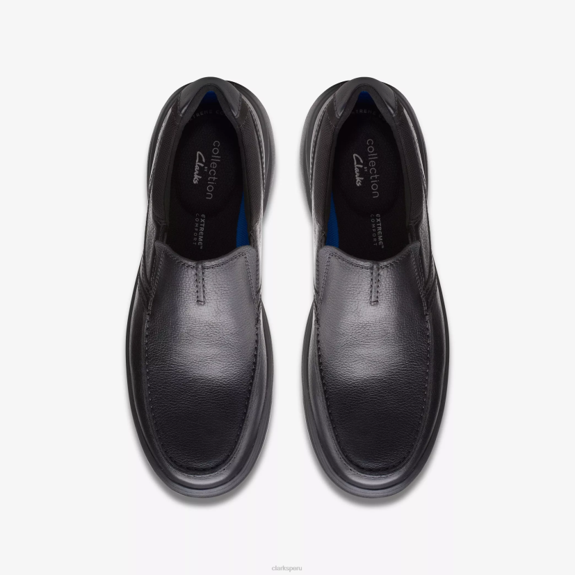 HZVP708 libre de bradley cuero negro caído Clarks
