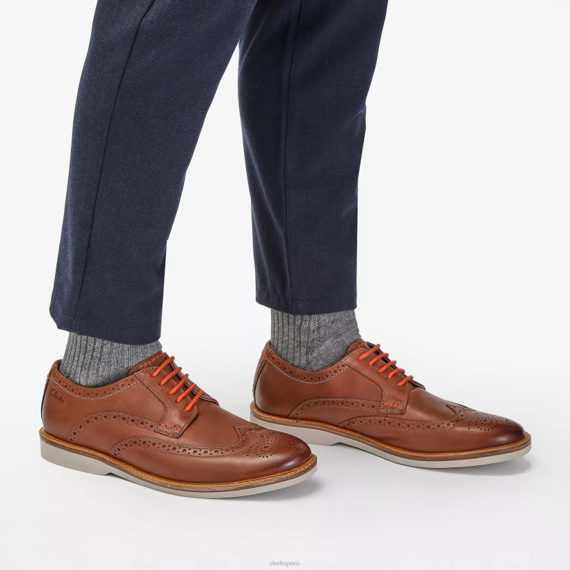HZVP710 límite de cuero del ático cuero bronceado oscuro Clarks