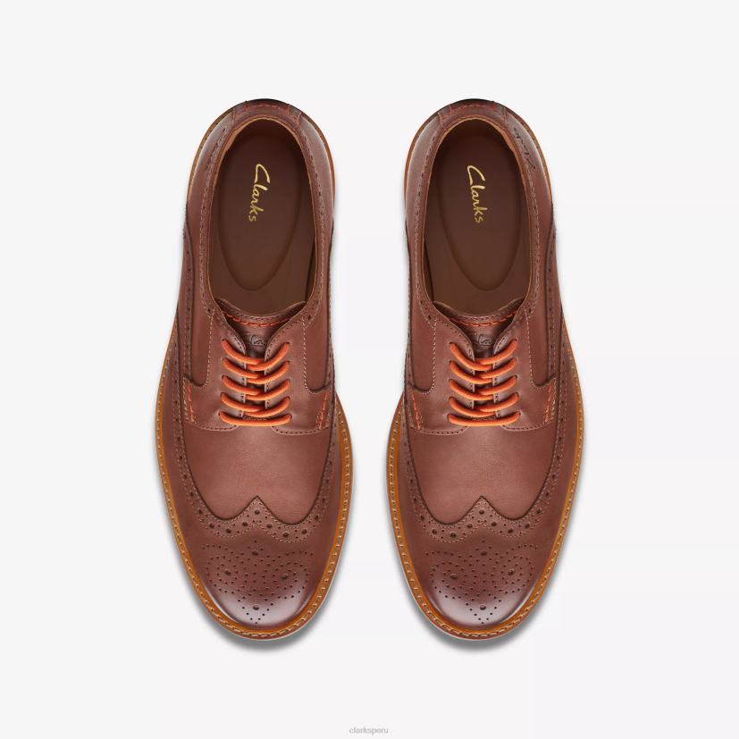 HZVP710 límite de cuero del ático cuero bronceado oscuro Clarks