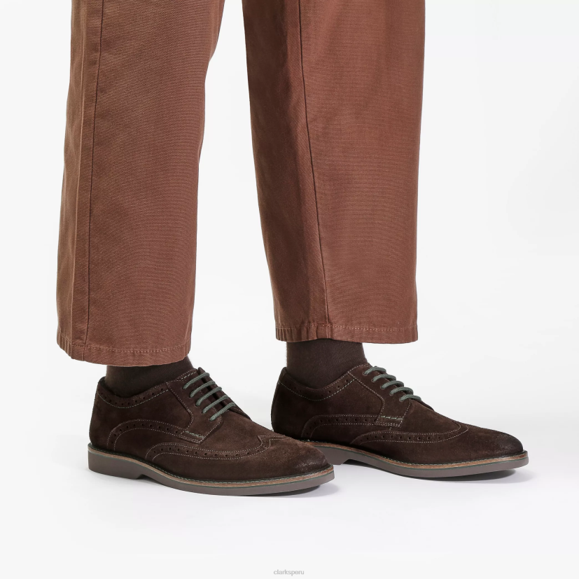 HZVP712 límite del ático gamuza marrón oscuro Clarks
