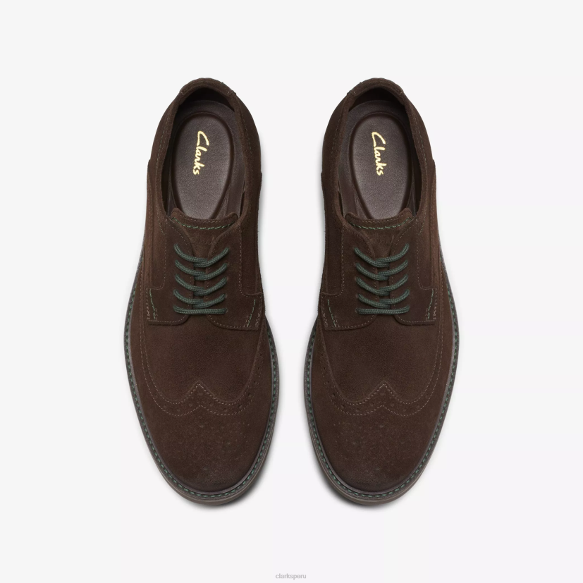 HZVP712 límite del ático gamuza marrón oscuro Clarks