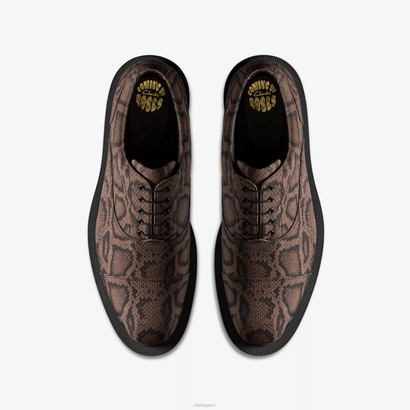 HZVP714 martine rose hombre oxford 2 textil marrón Clarks