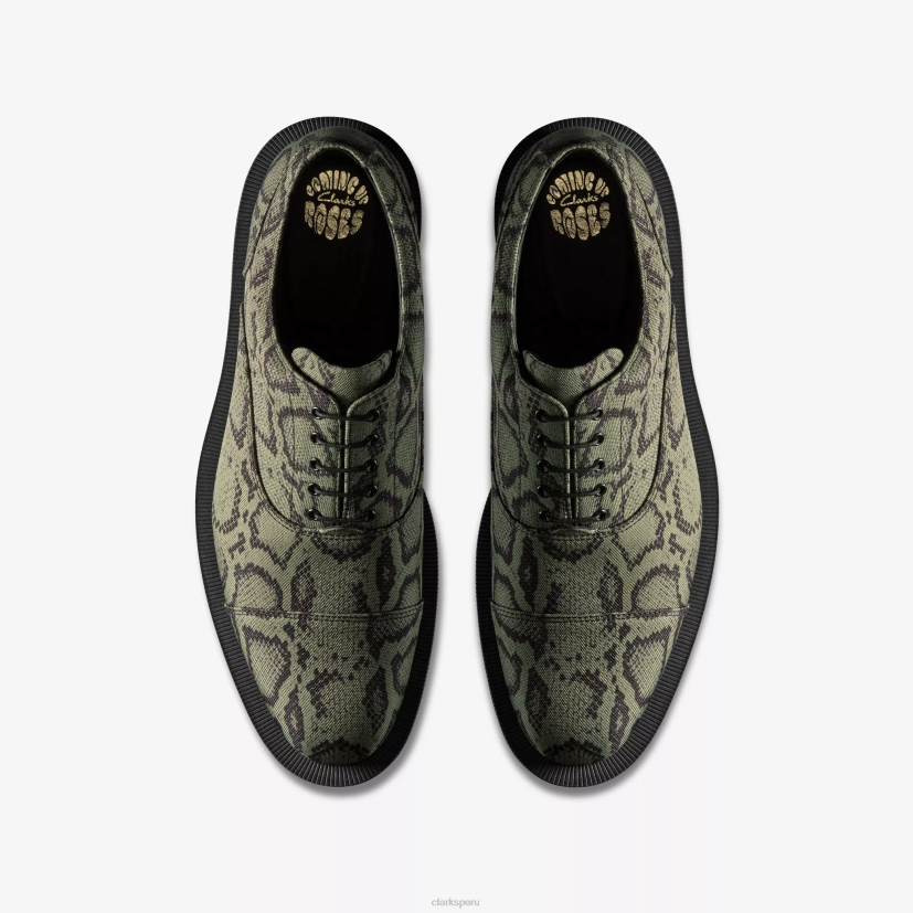 HZVP715 martine rose hombre oxford 2 textil verde Clarks