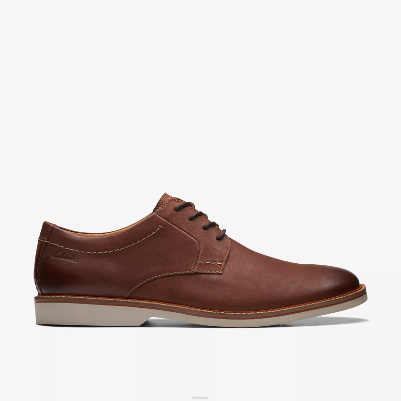 HZVP719 encaje de cuero del ático cuero bronceado oscuro Clarks