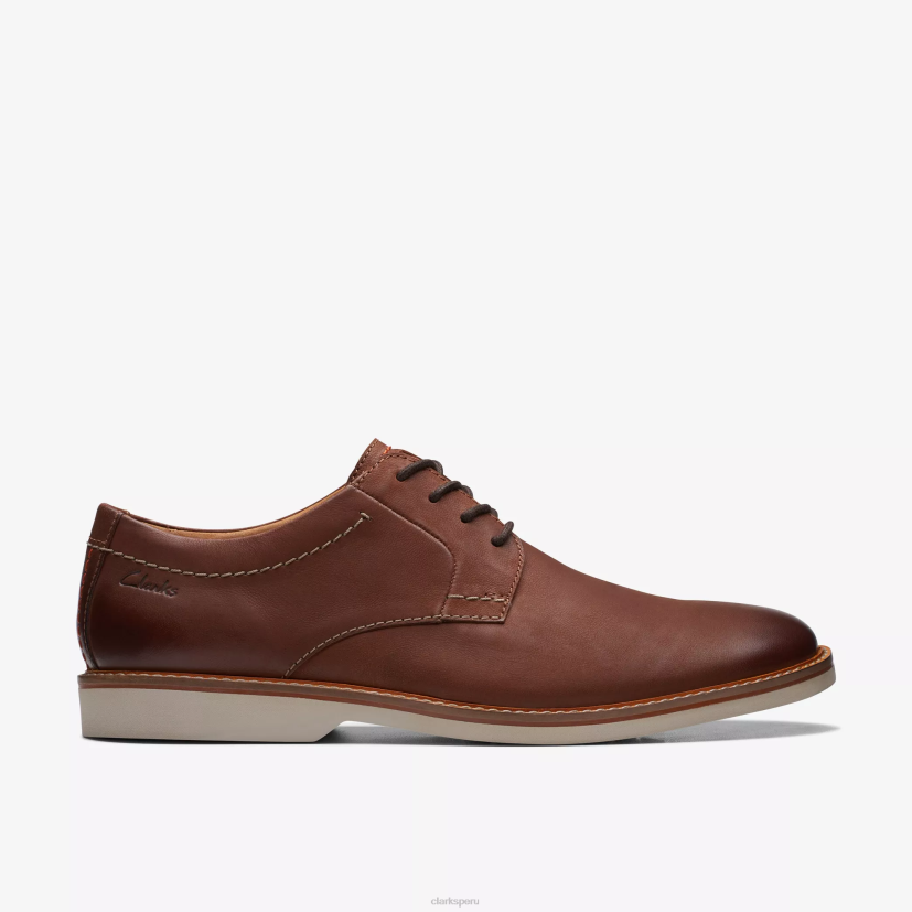 HZVP719 encaje de cuero del ático cuero bronceado oscuro Clarks