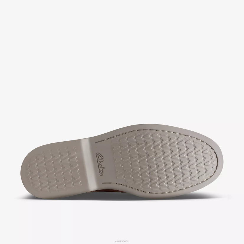 HZVP719 encaje de cuero del ático cuero bronceado oscuro Clarks