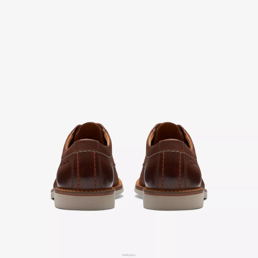 HZVP719 encaje de cuero del ático cuero bronceado oscuro Clarks