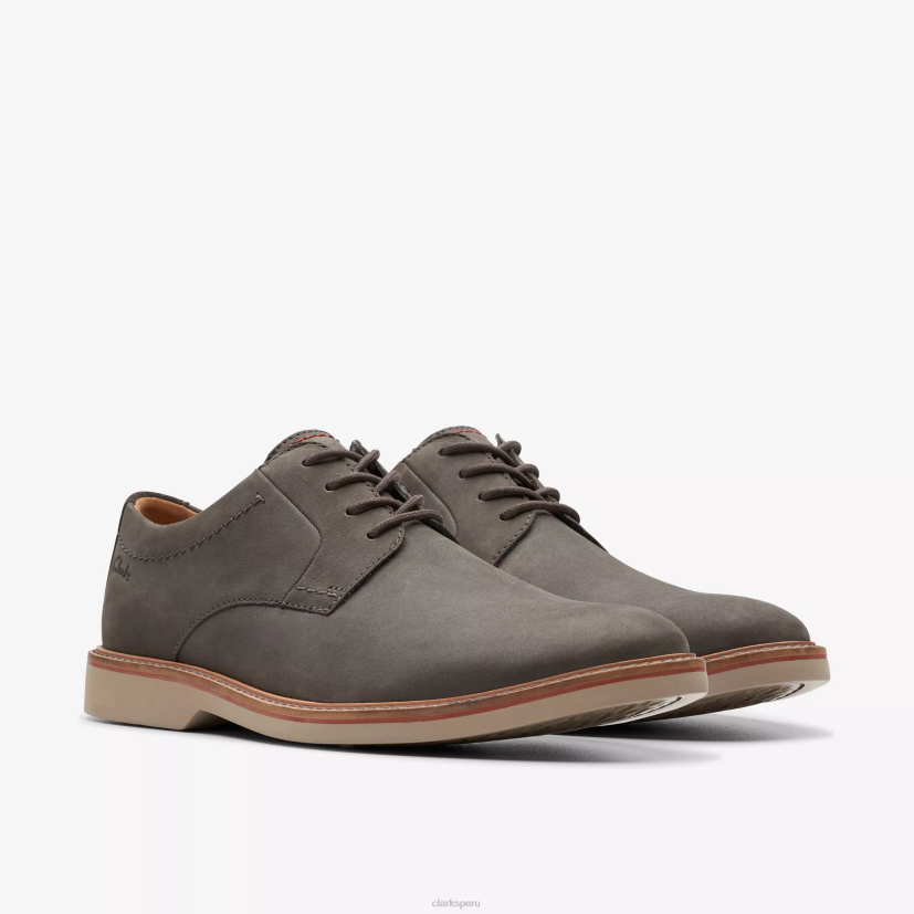 HZVP721 ático lt encaje nubuck gris oscuro Clarks