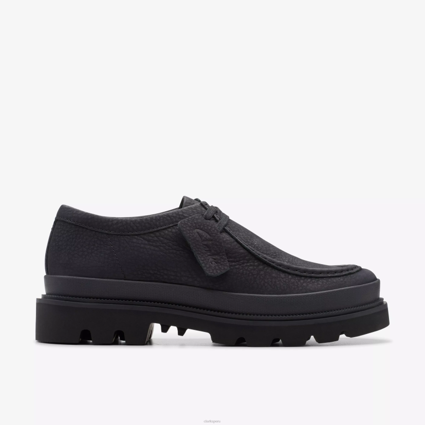 HZVP722 costura badell nubuck negro Clarks