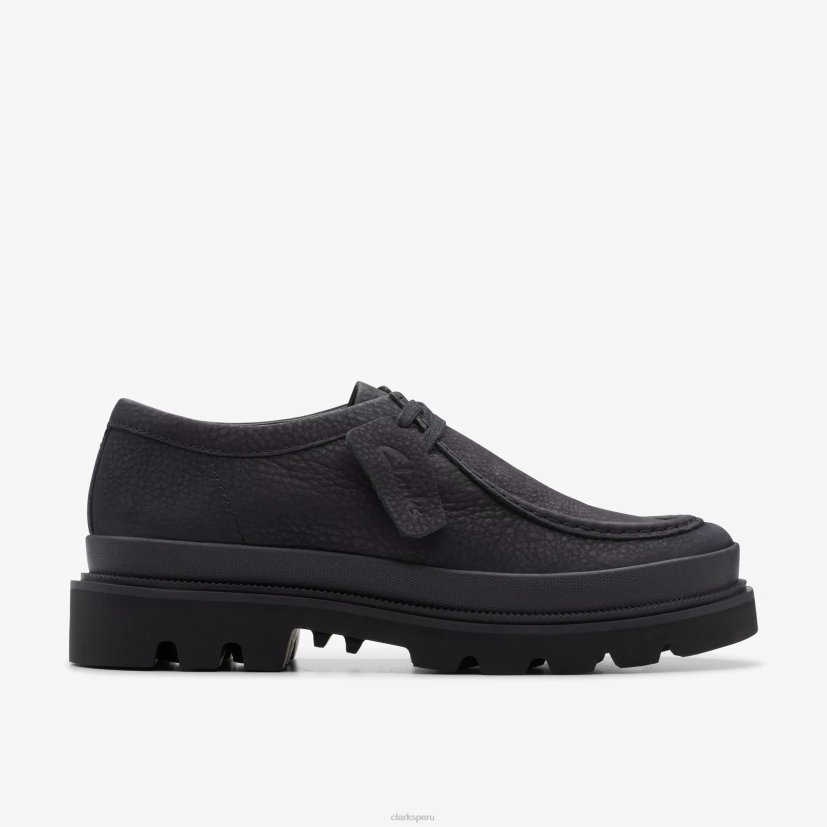 HZVP722 costura badell nubuck negro Clarks