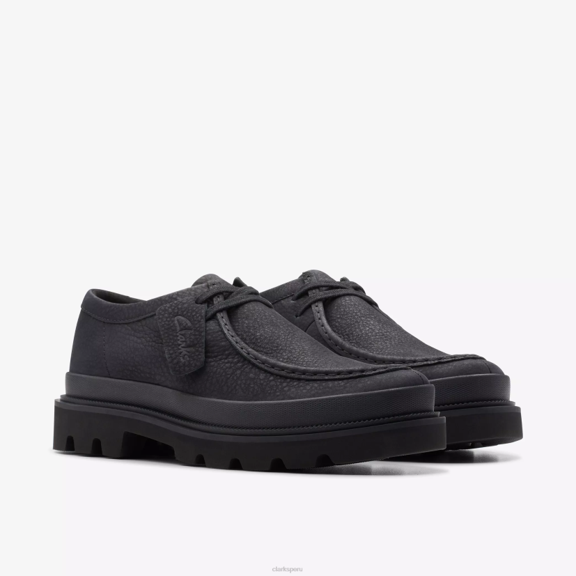 HZVP722 costura badell nubuck negro Clarks