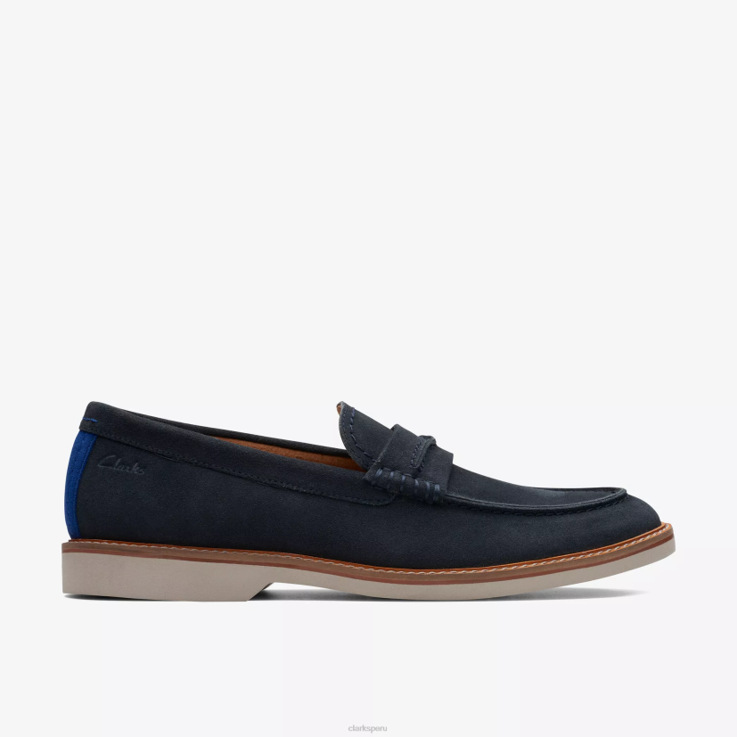 HZVP726 deslizamiento del ático gamuza azul marino Clarks
