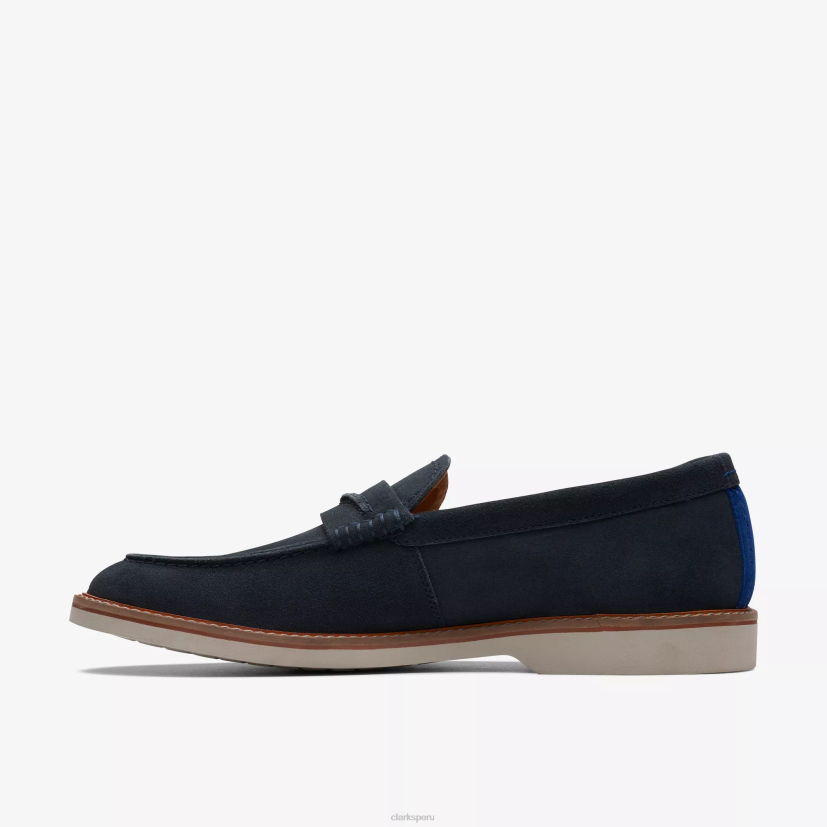 HZVP726 deslizamiento del ático gamuza azul marino Clarks