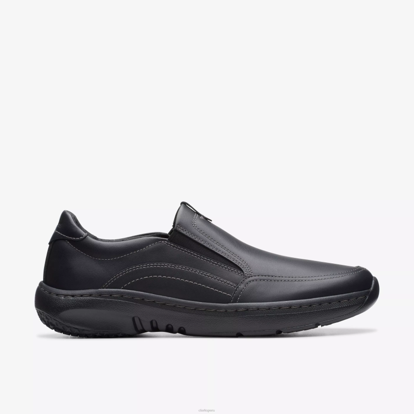 HZVP727 clarks pro paso cuero negro Clarks