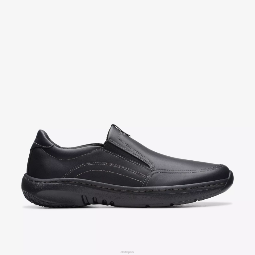 HZVP727 clarks pro paso cuero negro Clarks