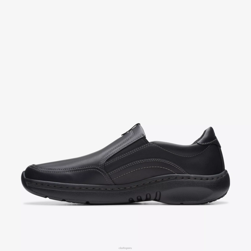 HZVP727 clarks pro paso cuero negro Clarks